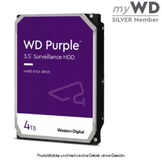WD Purple WD 43PURZ 4TB – Zuverlässige Überwachungsfestplatte